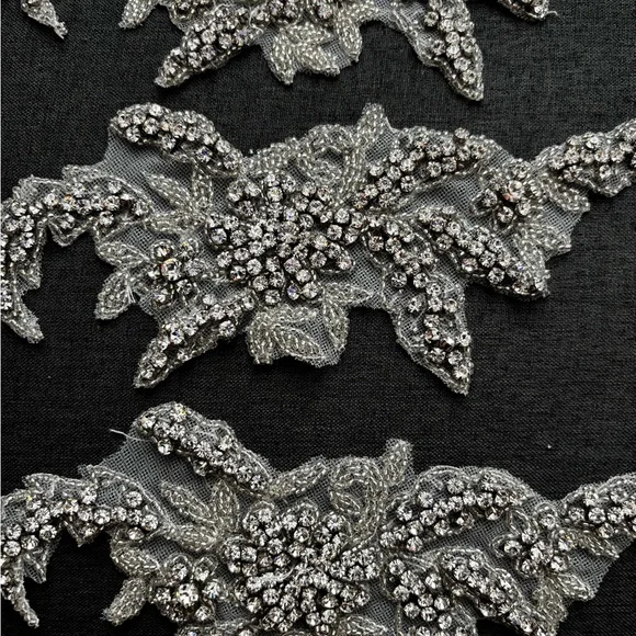 Beaded Rhinestone Appliqués - Picture 7 of 15